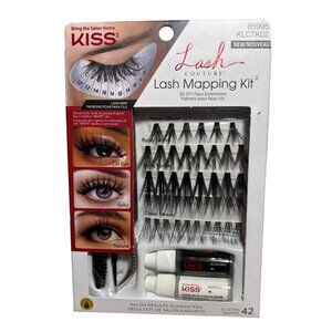 Kiss Lash Couture Mapping Kit 3D DIY Faux Extensions W/ Adhesive & Tools